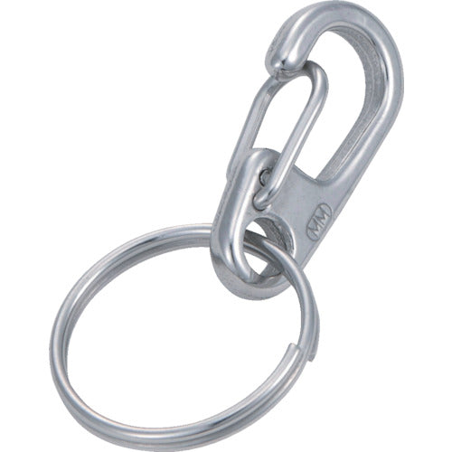 TRUSCO Mini Clip with Double Ring, Stainless Steel, #3, 2 Pieces, TMPW-3, 1 Bag