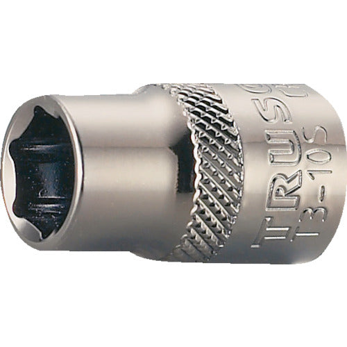 TRUSCO Socket, Hexagonal Type, 9.5mm Drive, 7mm Opposite Sides, T3-07S, 1 Piece
