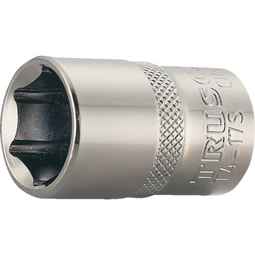 TRUSCO Socket, Hexagonal Type, 12.7mm Drive, 8mm Opposite Sides, T4-08S, 1 Piece