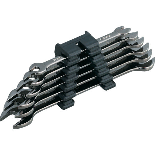 TRUSCO Mirror Type Double Ended Spanner Set 6 Pieces C Set TTDS-6SC 1 S