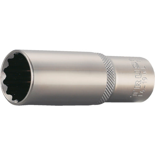 TRUSCO Deep Socket, 12-point Type, 12.7 mm Drive, 10 mm Opposite Sides, T4-10WL, 1 pc
