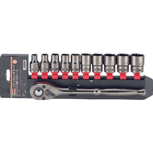 TRUSCO 소켓 렌치 세트 12각 타입 삽입각 12.7 11S TSW4-11S 1 S