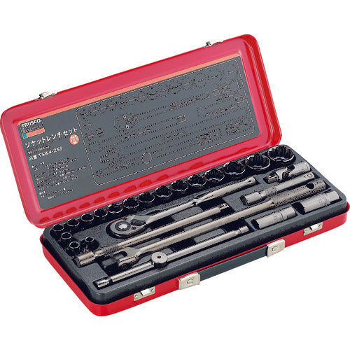 TRUSCO Socket Wrench Set, 12.7mm Drive, 25S, TSW4-25S 1 S
