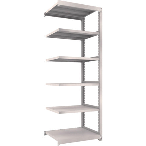 TRUSCO Steel Rack M5 Medium Duty Shelf 900 x 721 x H2400 6 Tiers Connected Neo Gray M5-8376B 1 Unit