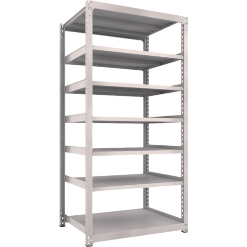 TRUSCO Steel Rack M5 Medium Duty Shelf 1200 x 921 x H2400 7 Tiers Single Unit Neo Gray M5-8497 1 Unit