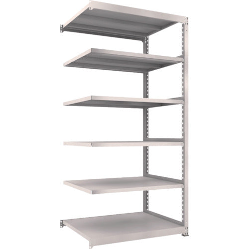 TRUSCO Steel Rack M5 Medium Duty Shelf 1200 x 921 x H2400 6 Tiers Connected Neo Gray M5-8496B 1 Unit