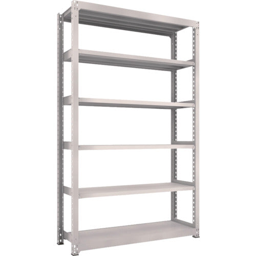 TRUSCO Steel Rack M5 Medium Duty Shelf 1500 x 471 x H2400 6 Tiers Single Unit Neo Gray M5-8556 1 Unit