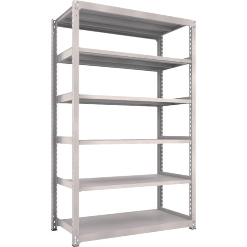 TRUSCO Steel Rack M5 Medium Duty Shelf 1500 x 721 x H2400 6 Tiers Single Unit Neo Gray M5-8576 1 Unit