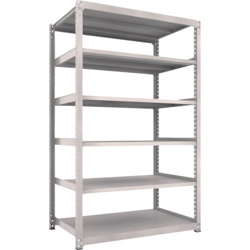 TRUSCO Steel Rack M5 Medium Duty Shelf 1500 x 921 x H2400 6 Tiers Single Unit Neo Gray M5-8596 1 Unit