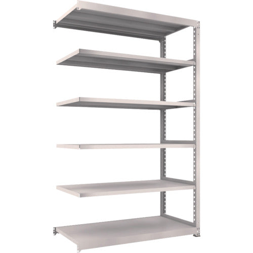 TRUSCO Steel Rack M5 Medium Duty Shelf 1500 x 721 x H2400 6 Tiers Connected Neo Gray M5-8576B 1 Unit