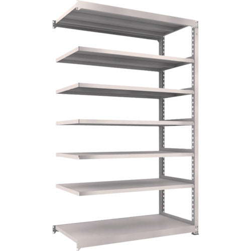 TRUSCO Steel Rack M5 Medium Duty Shelf 1500 x 721 x H2400 7 Tiers Connectable Neo Gray M5-8577B 1 Unit