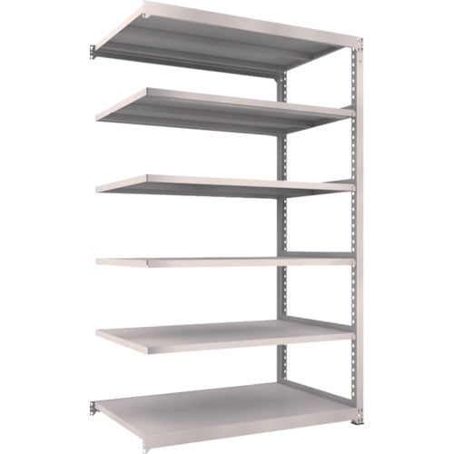 TRUSCO Steel Rack M5 Medium Duty Shelf 1500 x 921 x H2400 6 Tiers Connected Neo Gray M5-8596B 1 Unit