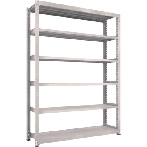 TRUSCO Steel Rack M5 Medium Duty Shelf 1800 x 471 x H2400 6 Tiers Single Unit Neo Gray M5-8656 1 Unit