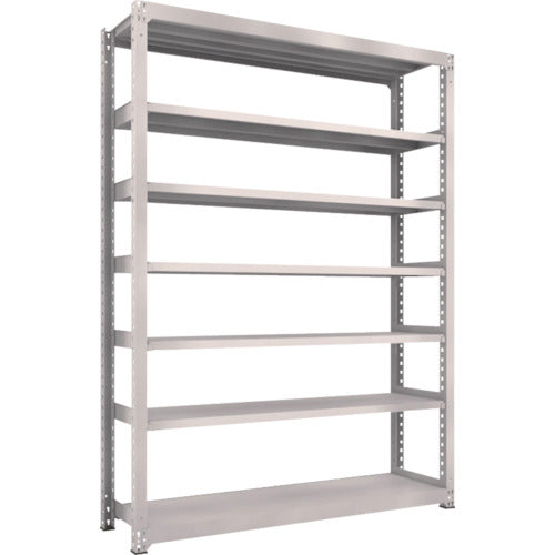 TRUSCO Steel Rack M5 Medium Duty Shelf 1800 x 471 x H2400 7 Tiers Single Unit Neo Gray M5-8657 1 Unit