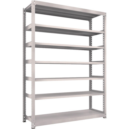 TRUSCO Steel Rack M5 Medium Duty Shelf 1800 x 571 x H2400 7 Tiers Single Unit Neo Gray M5-8667 1 Unit