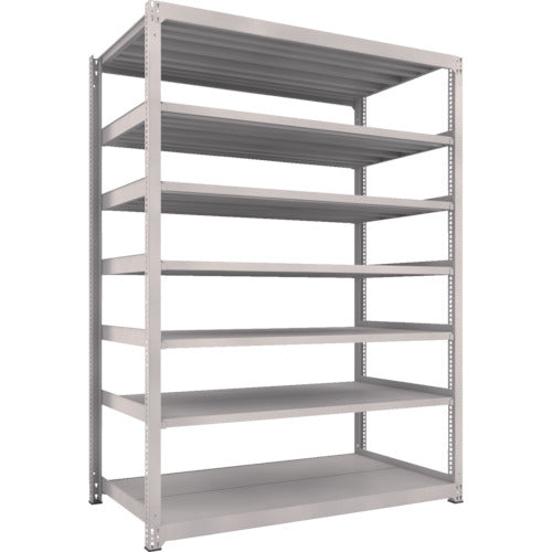 TRUSCO Steel Rack M5 Medium Duty Shelf 1800 x 921 x H2400 7 Tiers Single Unit Neo Gray M5-8697 1 Unit
