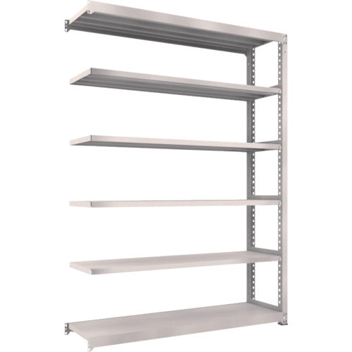 TRUSCO Steel Rack M5 Medium Duty Shelf 1800 x 471 x H2400 6 Tiers Connected Neo Gray M5-8656B 1 Unit