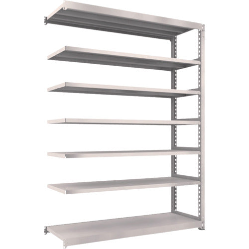 TRUSCO Steel Rack M5 Medium Duty Shelf 1800 x 571 x H2400 7 Tiers Connectable Neo Gray M5-8667B 1 Unit