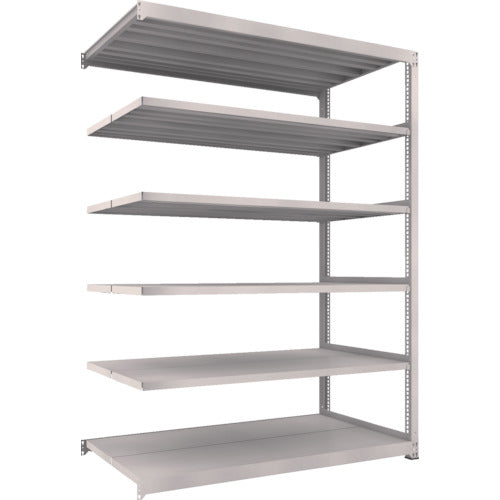 TRUSCO Steel Rack M5 Medium Duty Shelf 1800 x 921 x H2400 6 Tiers Connected Neo Gray M5-8696B 1 Unit