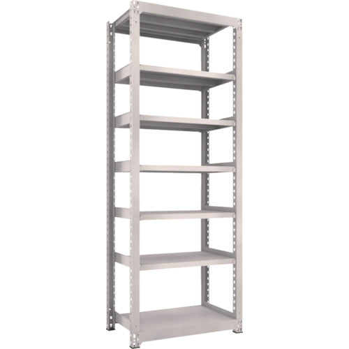 TRUSCO Steel Rack M5 Medium Duty Shelf 900 x 571 x H2400 7 Tiers Single Unit Neo Gray M5-8367 1 Unit