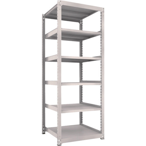 TRUSCO Steel Rack M5 Medium Duty Shelf 900 x 921 x H2400 6 Tiers Single Unit Neo Gray M5-8396 1 Unit