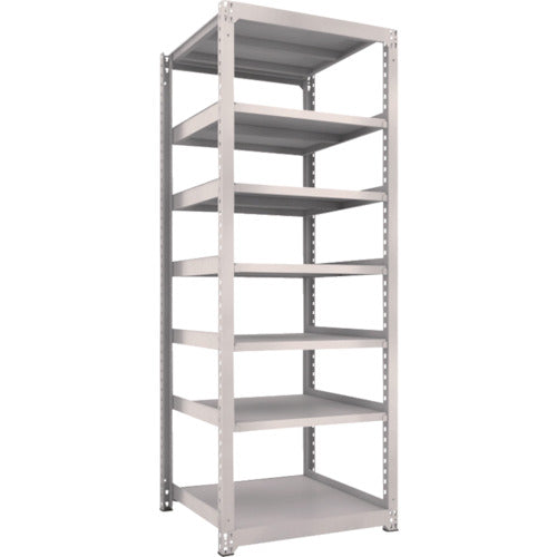 TRUSCO Steel Rack M5 Medium Duty Shelf 900 x 921 x H2400 7 Tiers Single Unit Neo Gray M5-8397 1 Unit