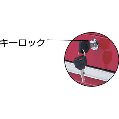 ＴＲＵＳＣＯ　キャビネットツールボックス　６６０Ｘ３０７Ｘ３７８　TCBOX-4R　1 個