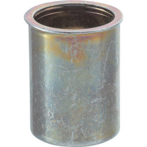 TRUSCO Crimp Nut Thin Head Steel Plate Thickness 4.0 M6X1 (1000 Pieces) TBNF-6M40S-C 1 Box