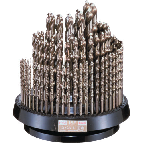 ISF 코발트 마사무네 드릴 100개 세트 세트(회전대 포함) COD-100RS 1 S