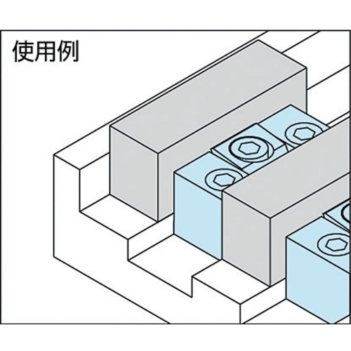 IMAO Slotted Side Clamp (for Machine Tools) Total Length 57.1 x Width 31.2 mm Mounting Bolt M8 mm MBSCS-M08 1 pc