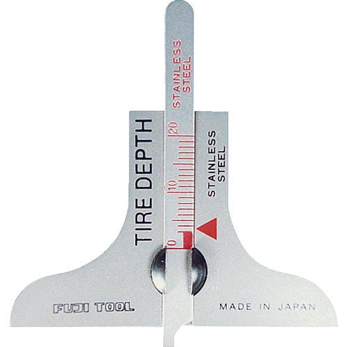 Fuji Tire Depth Gauge, Measurement Capacity 20mm, Base Dimension 58mm, TDG-20, 1 pc