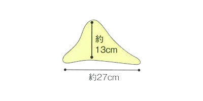 洗えるフィット三角柱クッションⅡ（カバー付）　70cm / 1312-70　ベージュ　1 個
