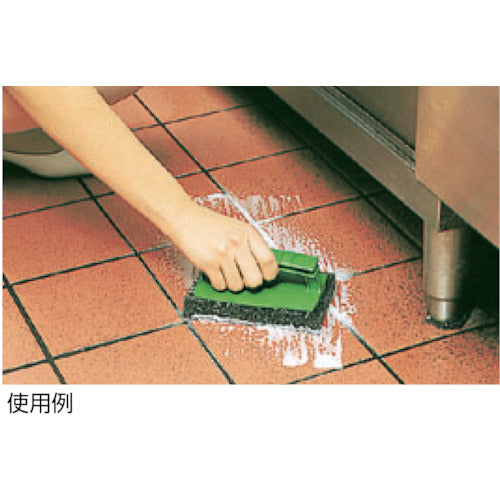 ３Ｍ　たわし　ハンドブラシ（一体型タイプ）　緑パッド　９５×１５０ｍｍ　H/BRUSH GRE　1 個