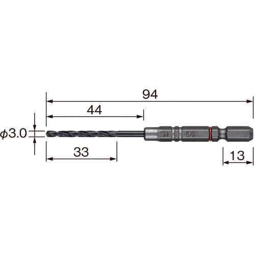 VESSEL 쿠션 드릴 철공용 AMD 3.0mm AMD-3.0 1개