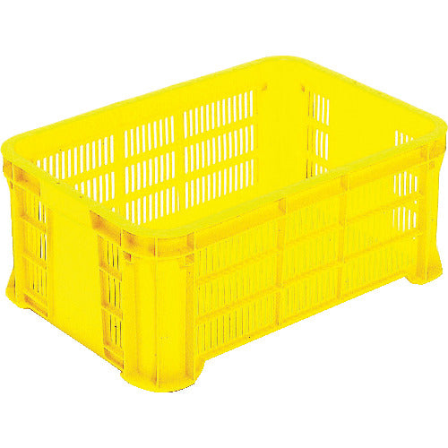 リス　ＭＢ型メッシュコンテナー　３６９７８５　ＭＢ−２１５Ｂ　黄　MB-215B　1 個