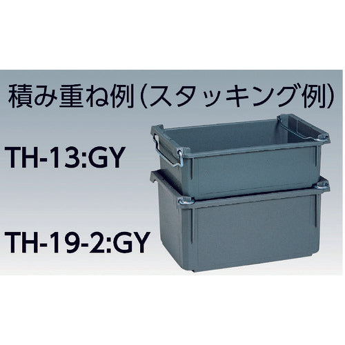 세키스이 TH형 컨테이너(손잡이 포함) TH-56 그레이-그레이 TH-56 1개