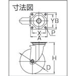 ワコーパレット　エアーキャスター（自在車）　１２５ｍｍ　ウレタン車　AHG-125-GU　1 個