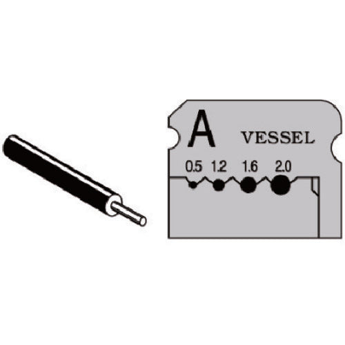 VESSEL 와이어 스트리퍼 블레이드 (3000A, 300001 용) WB-001 1 장