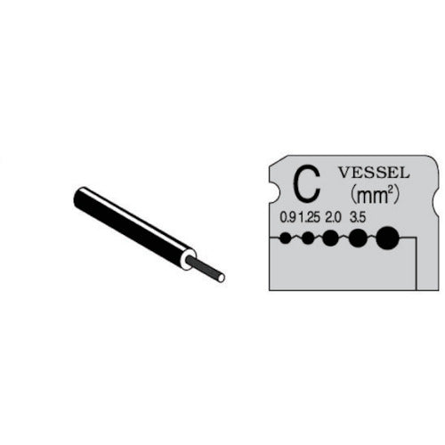 ＶＥＳＳＥＬ　ワイヤーストリッパーブレード　（３０００Ｃ、３００００５用）　WB-003　1 枚