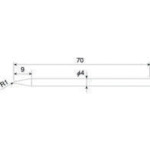 ＨＯＺＡＮ　耐蝕ビット　Ｈ−２５０／Ｈ−２５２用　H-254　1 本