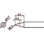 GUT Replacement Tip B (1 piece = 1PK) RX-80HRT-B 1 piece