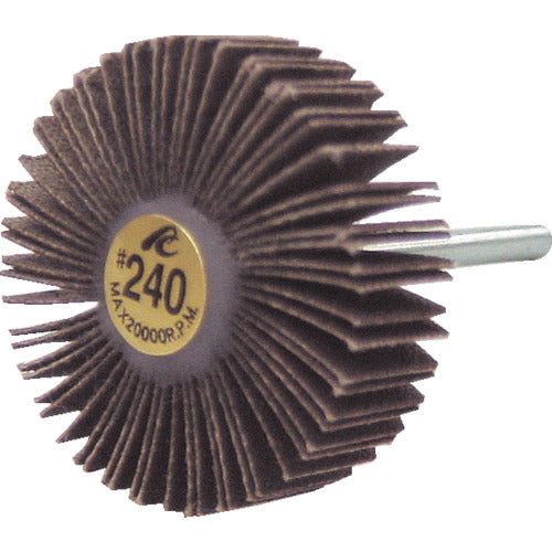 ＡＣ　フラップホイル　軸径３ｍｍ　＃６０　外径２５×幅５×軸長３０　AF2505-60　5 個