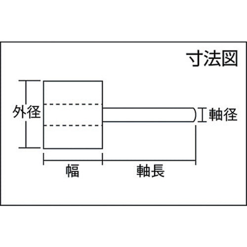 ＡＣ　フラップホイル　軸径３ｍｍ　＃１００　外径２５×幅５×軸長３０　AF2505-100　5 個