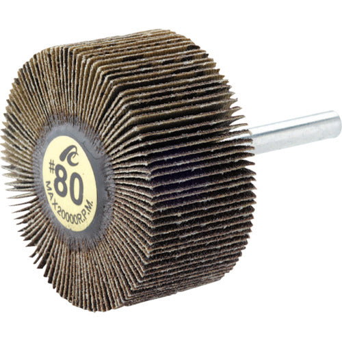 ＡＣ　フラップホイル　軸径６ｍｍ　＃６０　外径６０×幅２５×軸長４０　AF6025-60　5 個