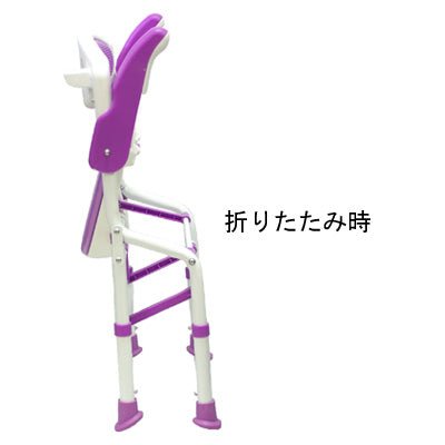 Folding Shower Chair Rakuyu DX / 7250 Purple 1 unit