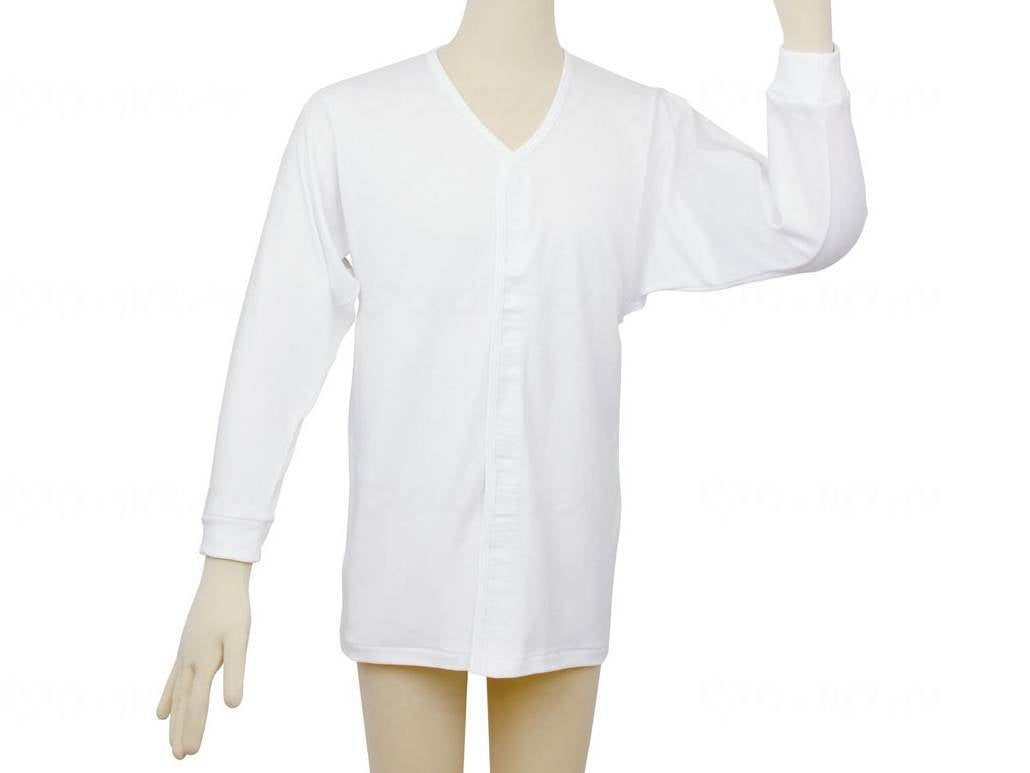 幸和製作所ﾃｲｺﾌﾞ ﾜﾝﾀｯﾁ肌着 長袖 紳士用 ﾎﾜｲﾄ LL