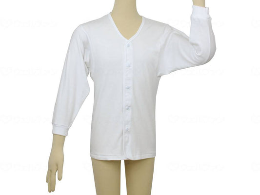 Kowa Seisakusho Teikobu Easy Hook Underwear Long Sleeves Men's White S