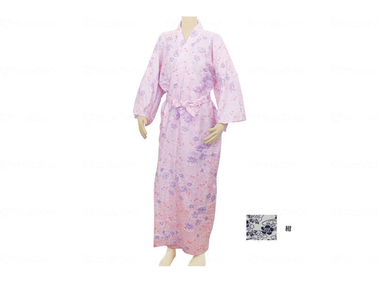 Kowa Seisakusho Teikobu Gauze Nightgown for Women Navy L