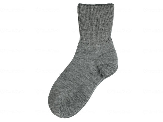 Kowa Seisakusho Warm socks for women with anti-slip properties, grey