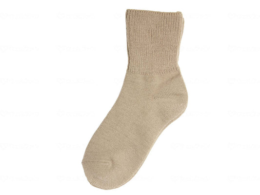 Kowa Seisakusho Warm Socks for Women with Anti-Slip Beige